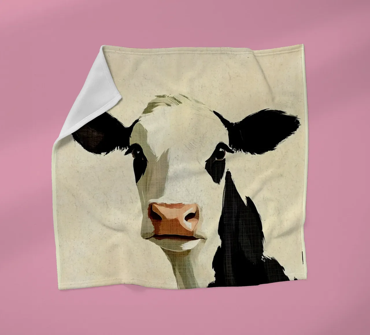 Ritratto di mucca coperta in pile da Shawna Studio