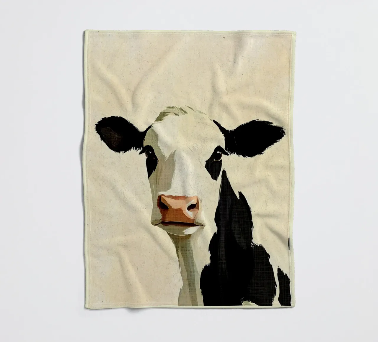 Ritratto di mucca coperta in pile da Shawna Studio