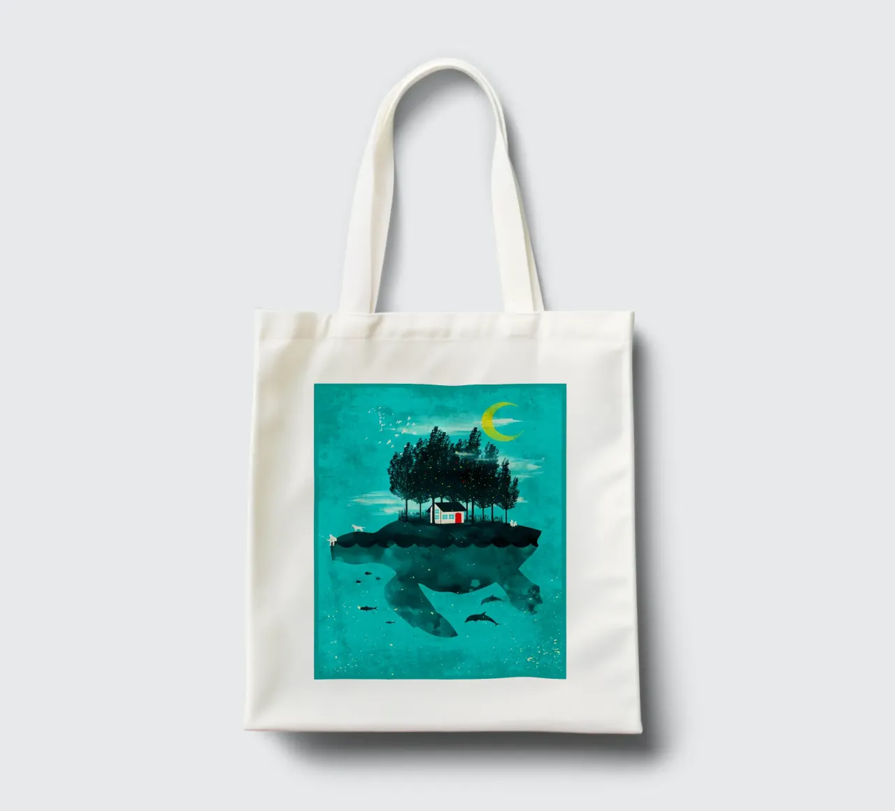 continuare ad andare avanti. borsa in juta da Shawna Studio