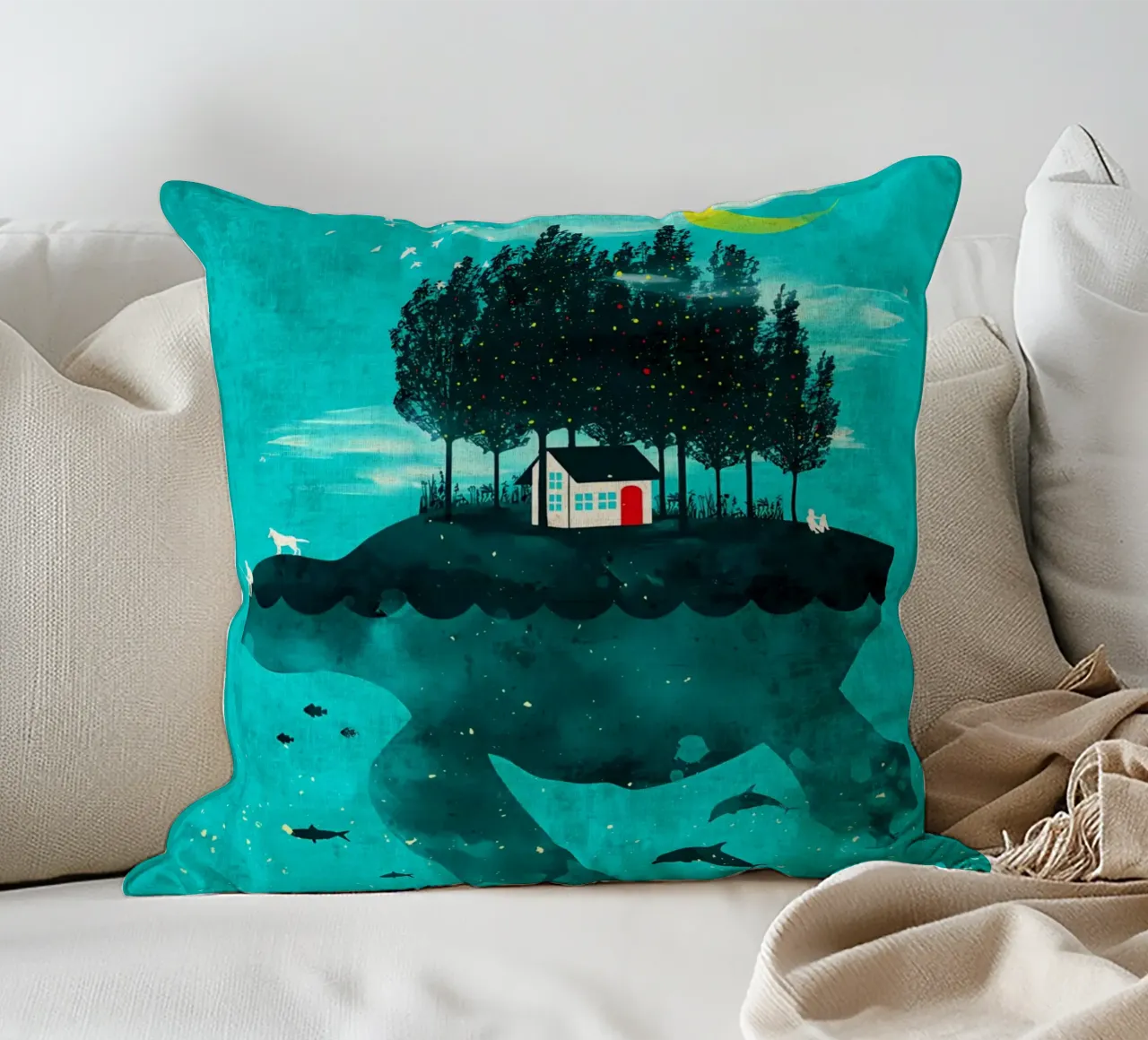 continuare ad andare avanti. cuscino da Shawna Studio