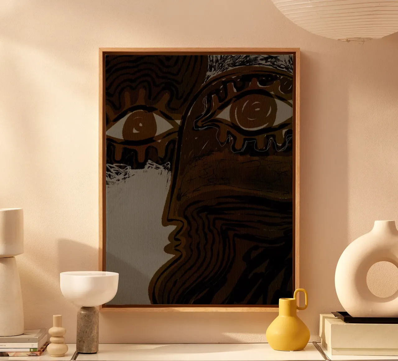 Vibrant Visions 2 tela con Cornice a cassetta da Shatha Al Dafai
