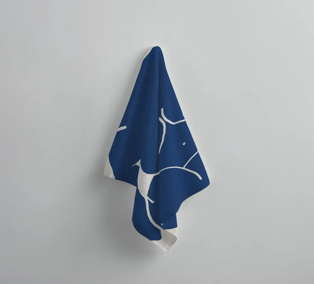 Modello in blu asciugamano da bagno da Little Dean