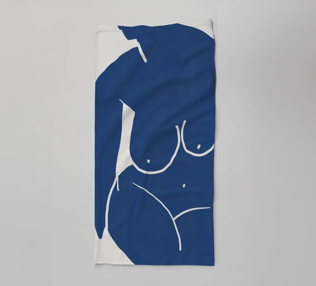 Modello in blu asciugamano da bagno da Little Dean