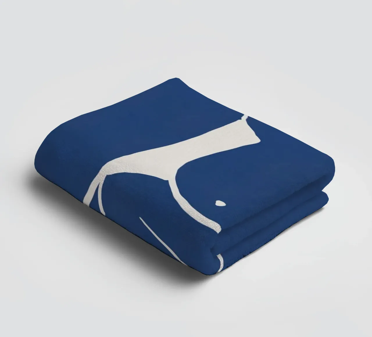 Modello in blu asciugamano da bagno da Little Dean
