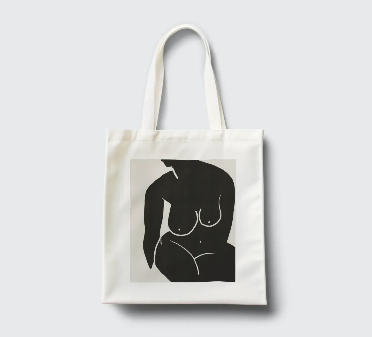 Modello in nero borsa in juta da Little Dean