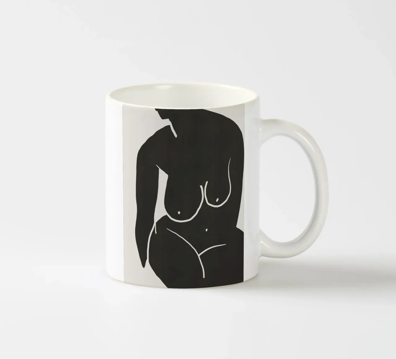 Modello in nero tazza in ceramica da Little Dean