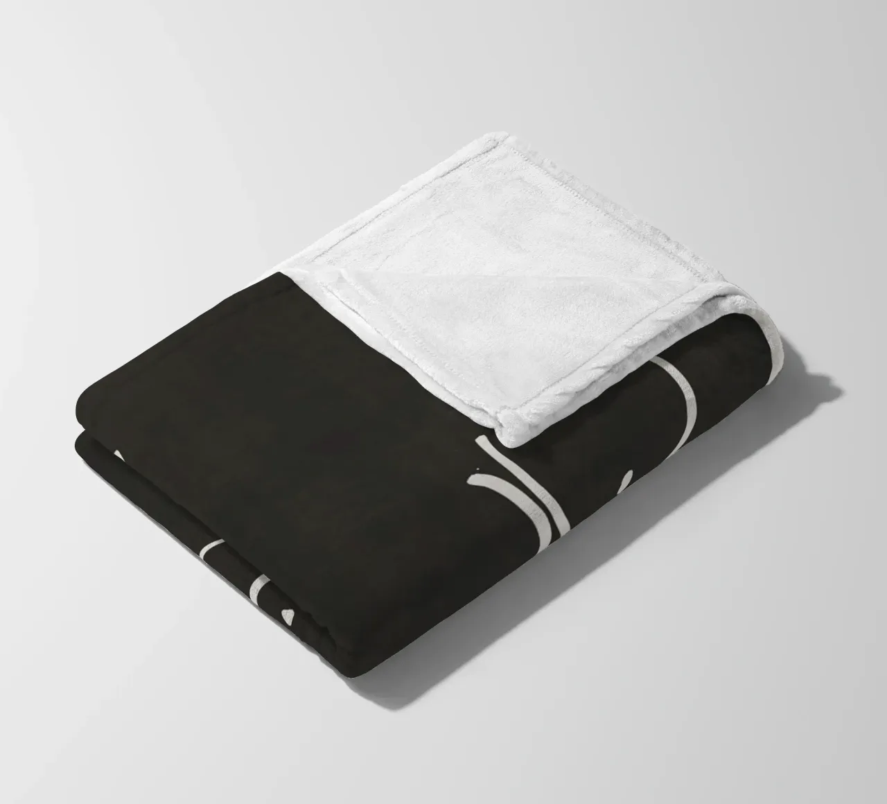 Modello in nero coperta in pile da Little Dean