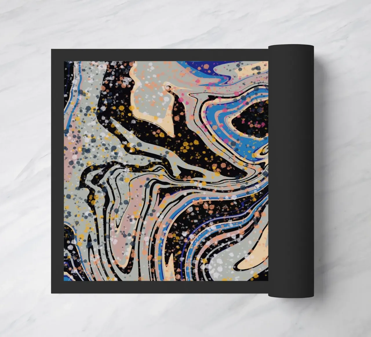 Marble flow doormat by Little Dean