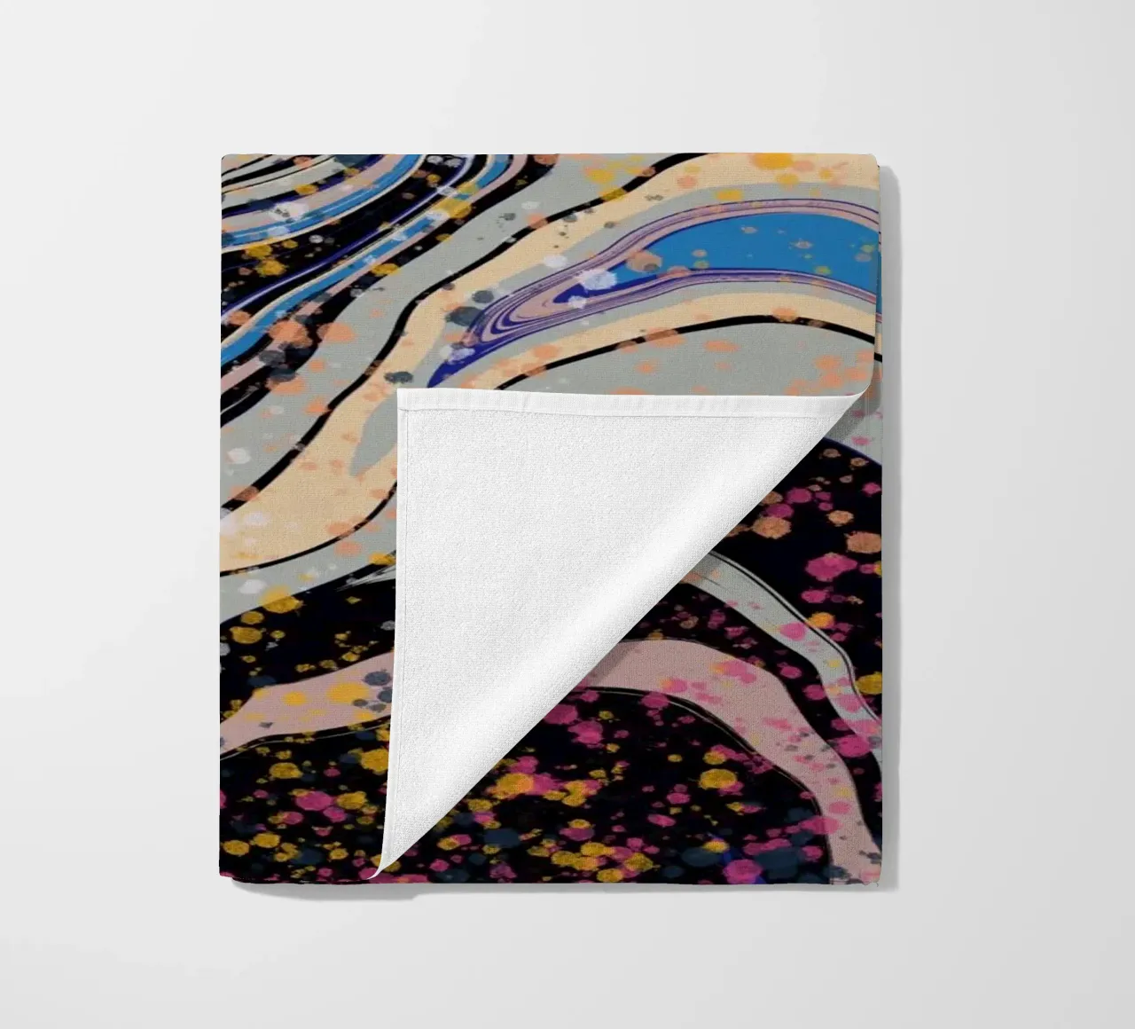 Marble flow beach towel by Little Dean