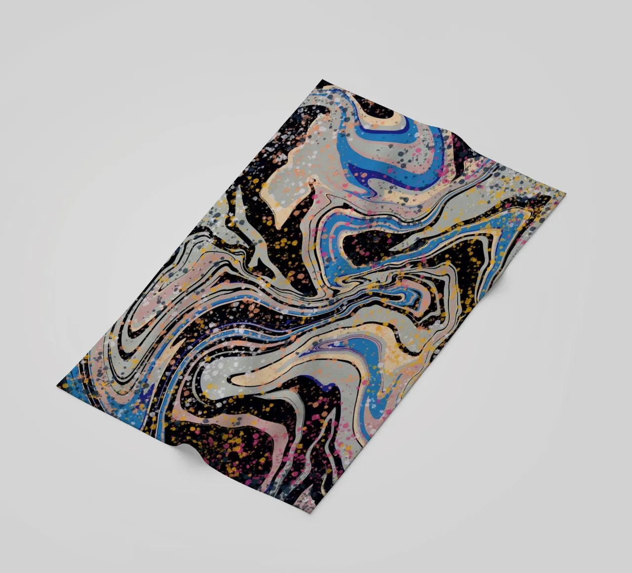 Marble flow beach towel by Little Dean