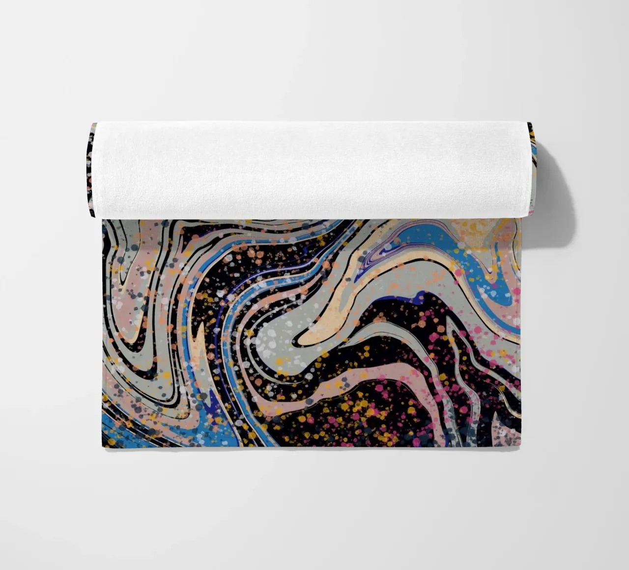 Marble flow beach towel by Little Dean