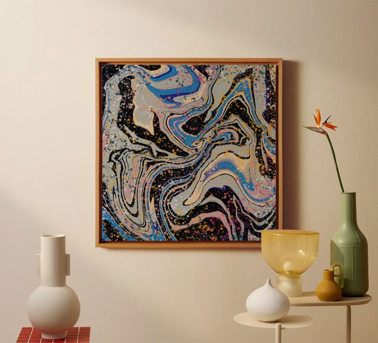 Flusso di marmo tela da Little Dean