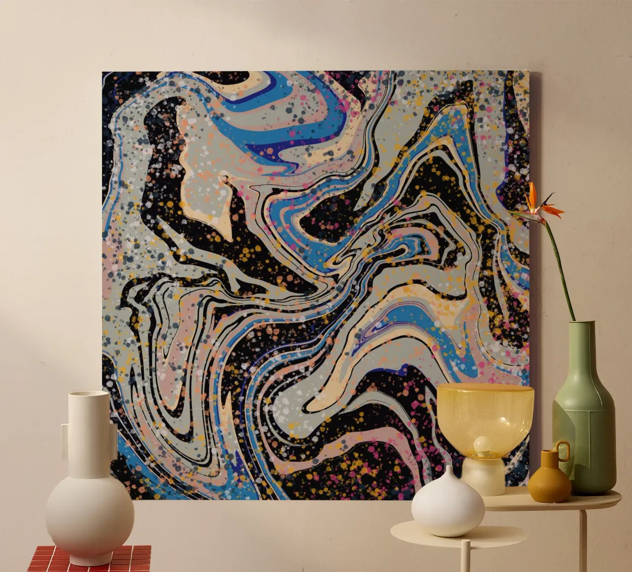 Flusso di marmo tela da Little Dean