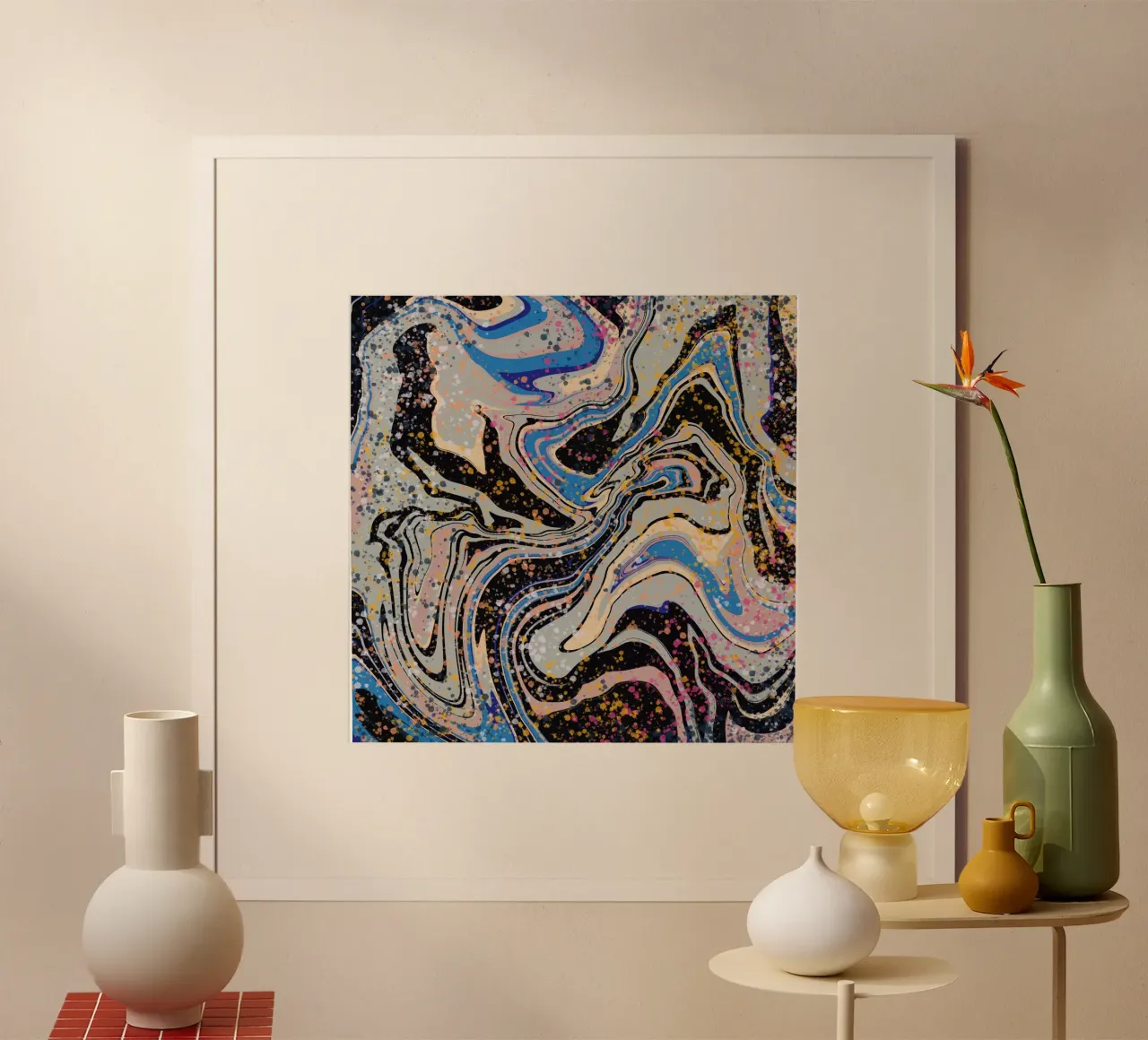 Marble flow poster by Little Dean