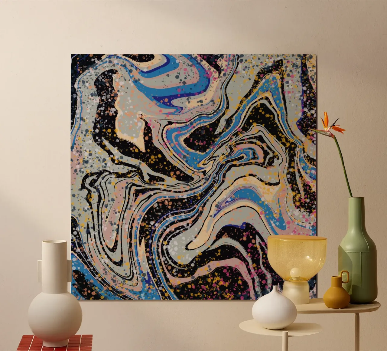 Marble flow poster by Little Dean