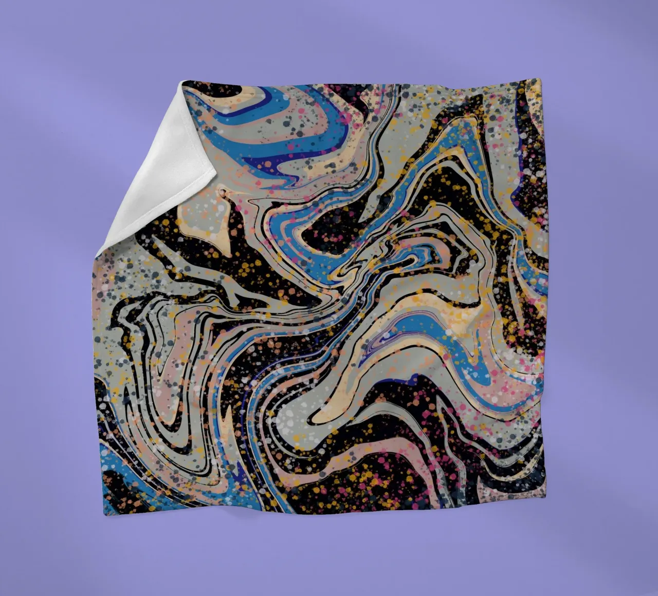 Marmorfluss Fleecedecke von Little Dean