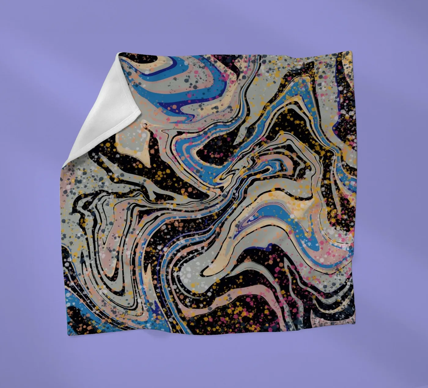 Marmer stroom fleecedeken van Little Dean