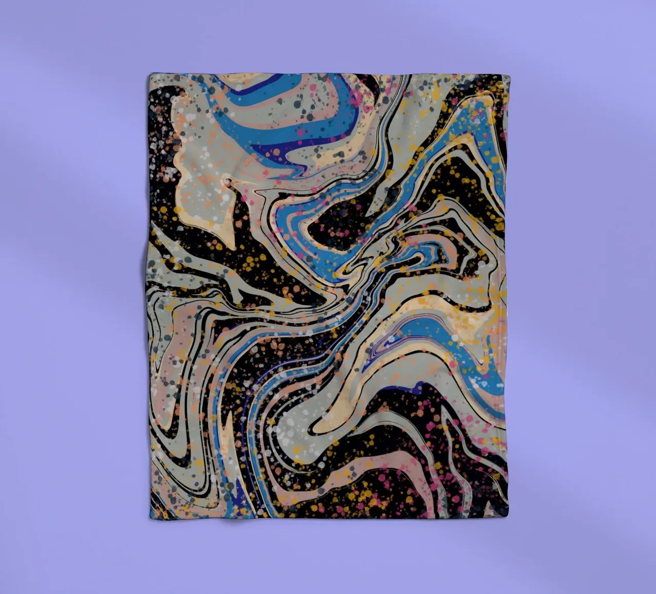 Marmorfluss Fleecedecke von Little Dean