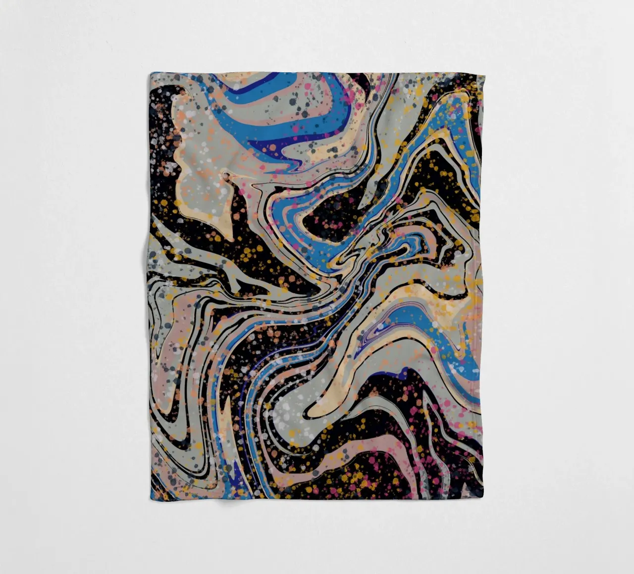 Marmorfluss Fleecedecke von Little Dean