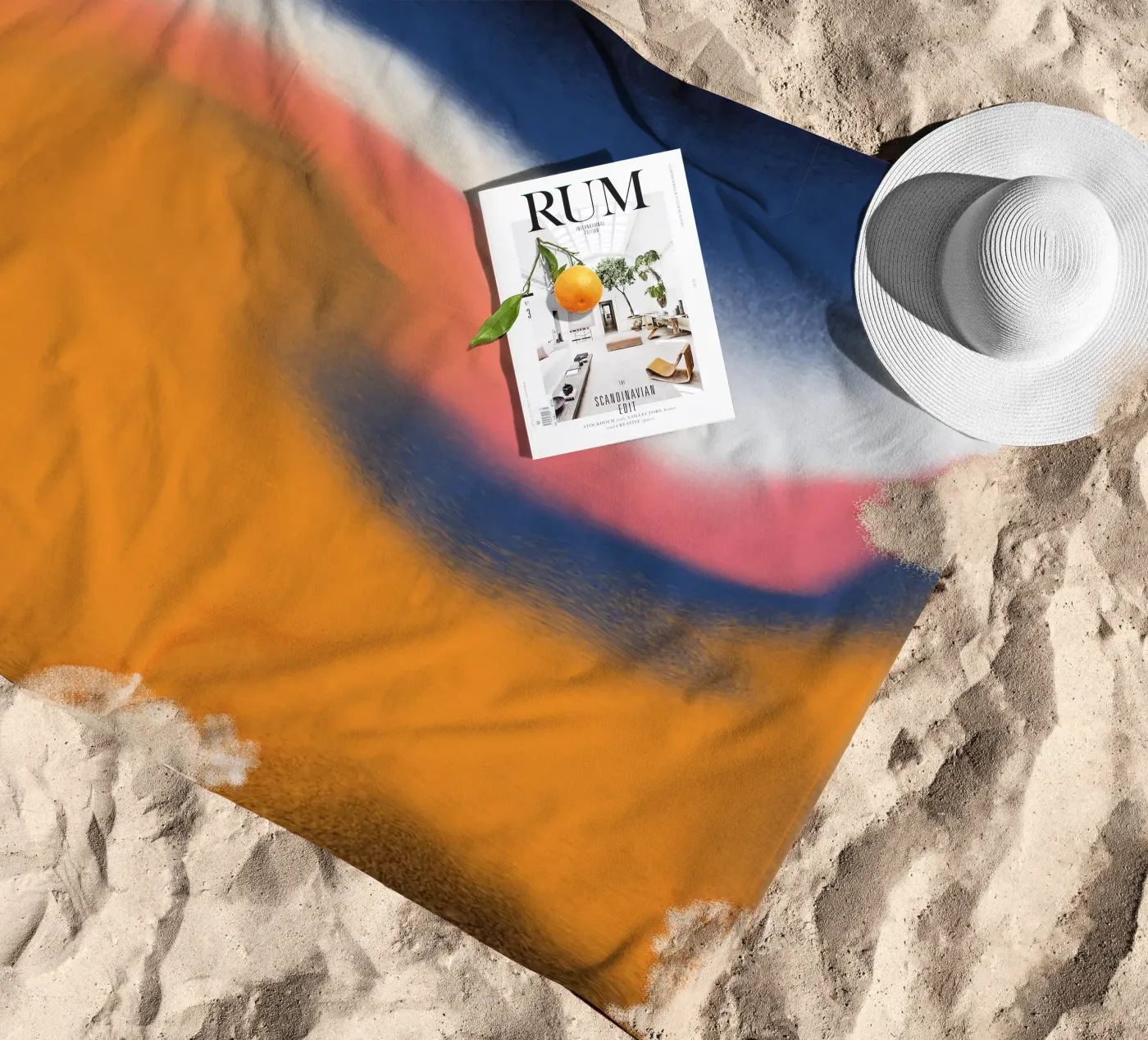 Fluidity beach towel by Little Dean