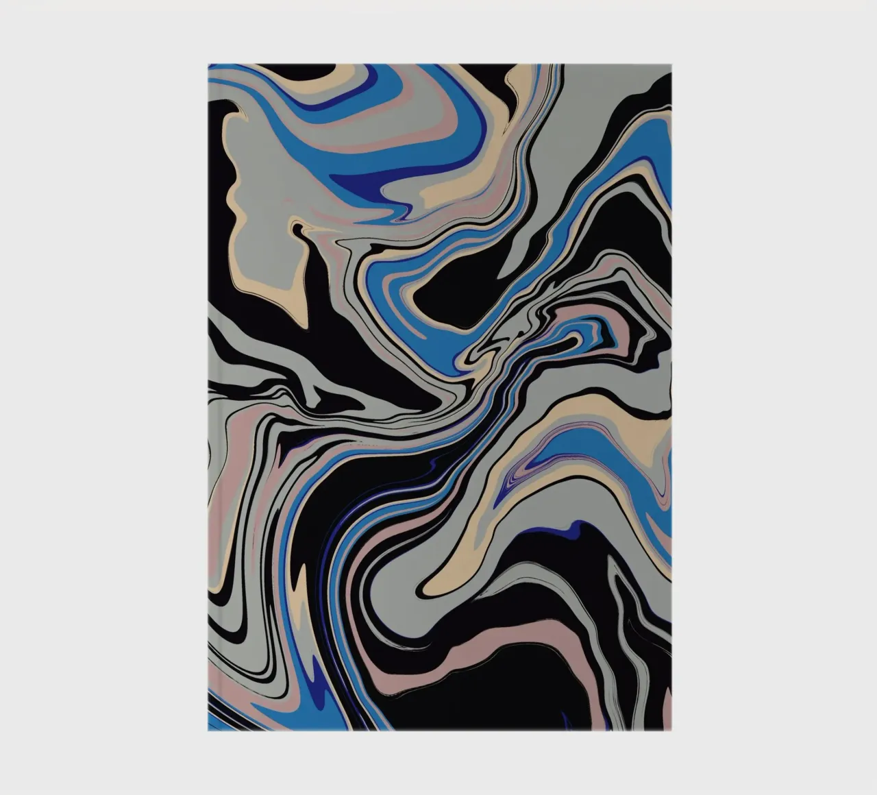 Marble flow 02 notebook by Little Dean