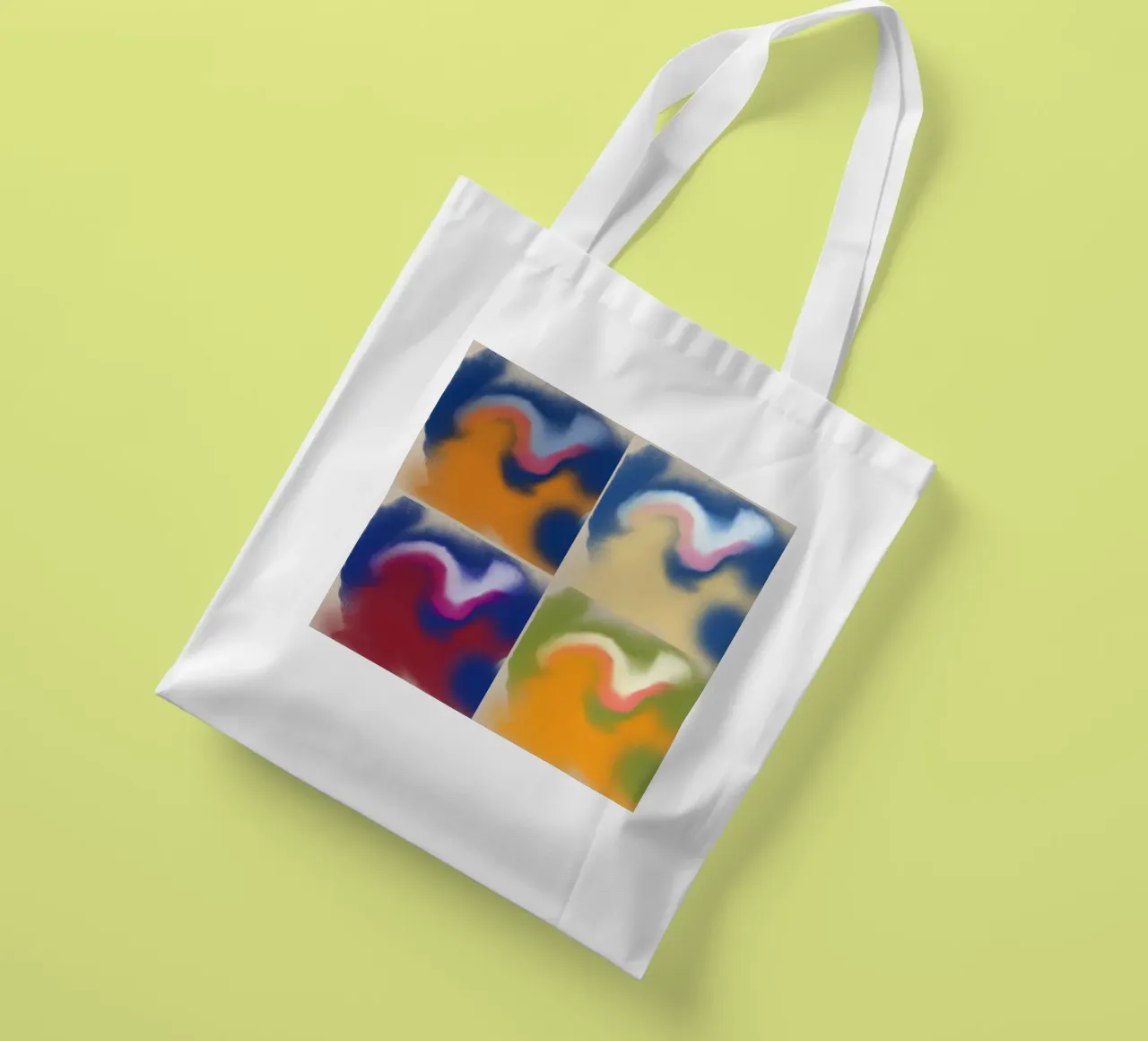 Quadrato di fluidità borsa in juta da Little Dean