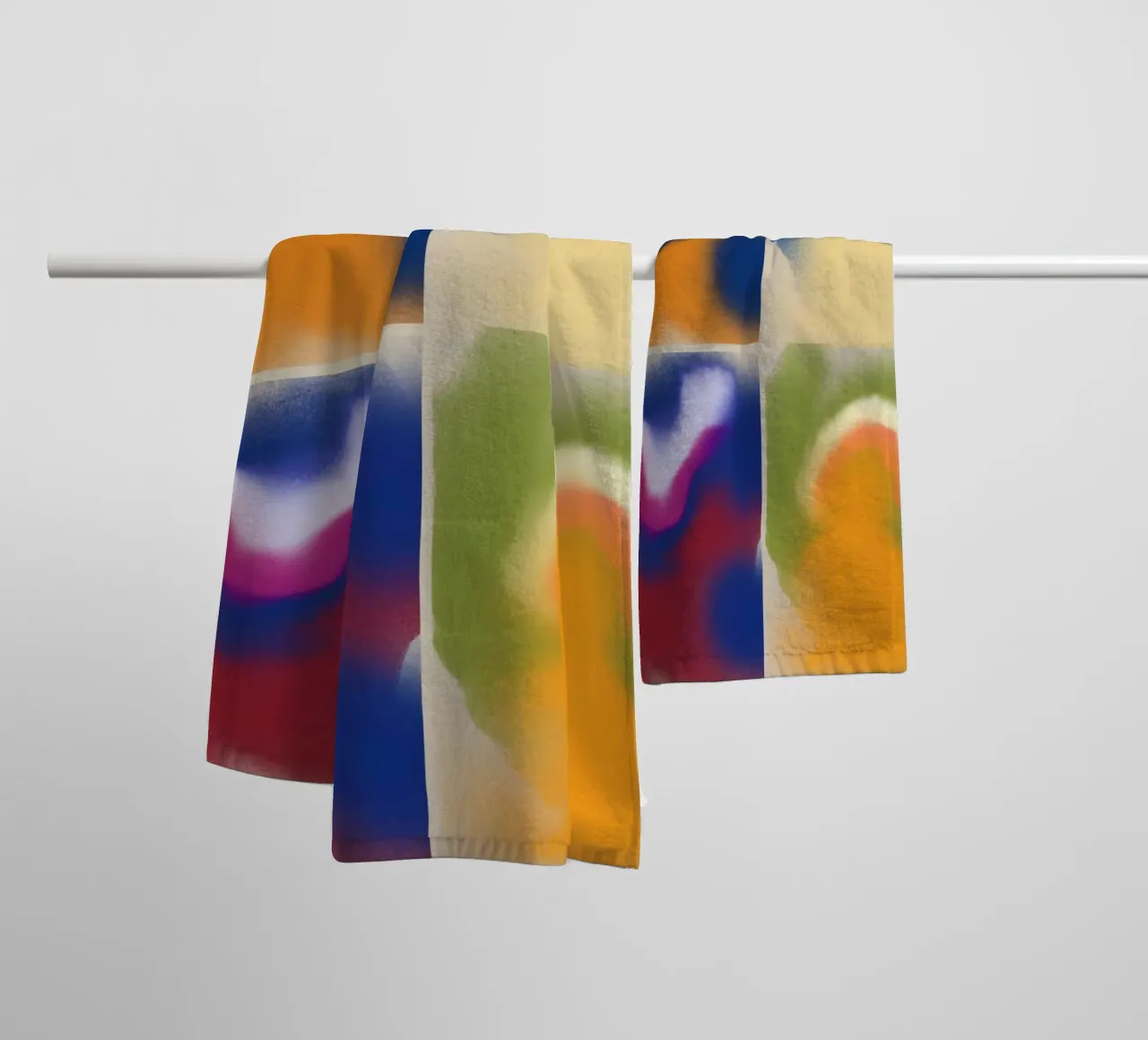 Fluidity square towel by Little Dean