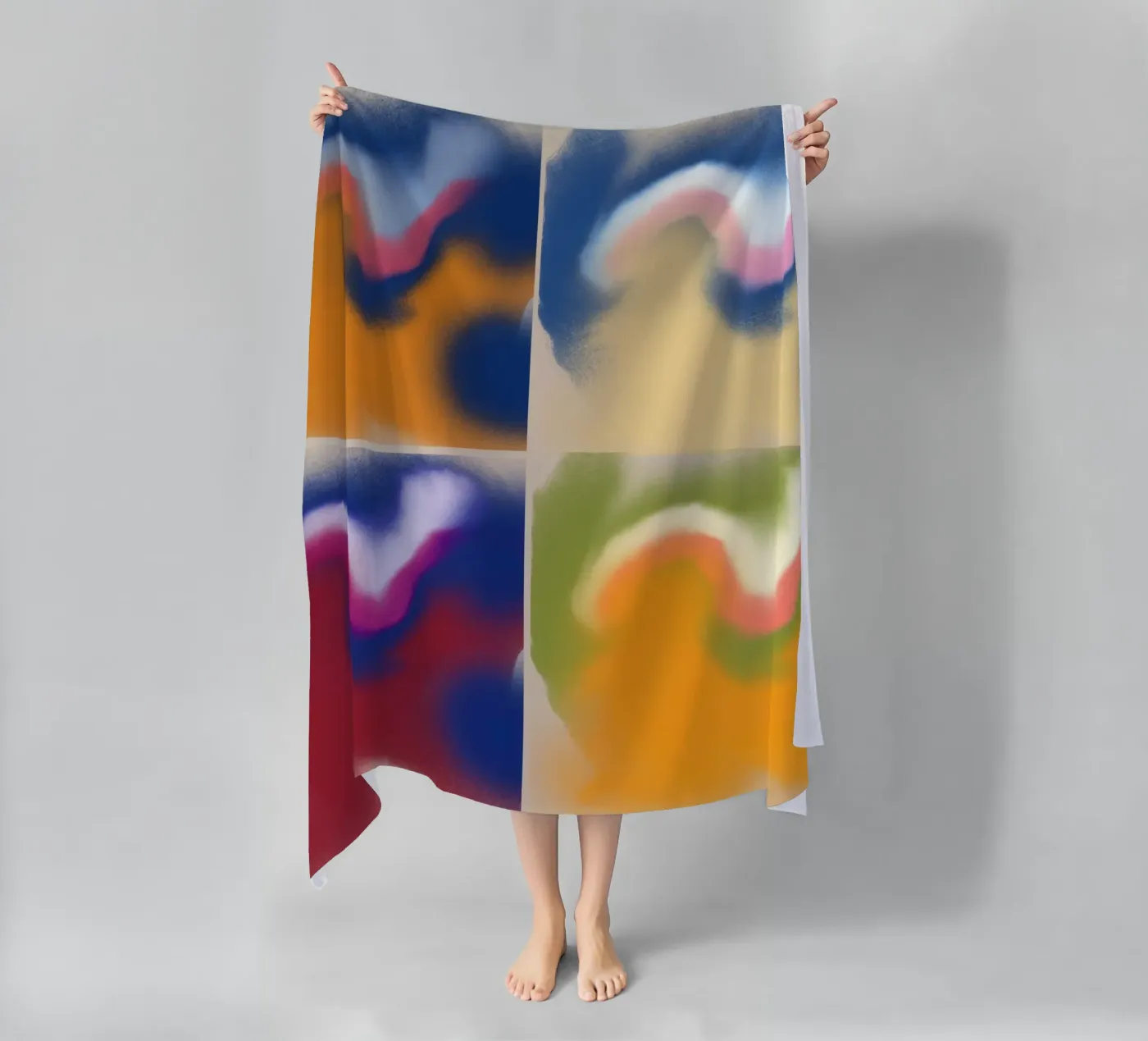 Fluidity square Strandtuch von Little Dean