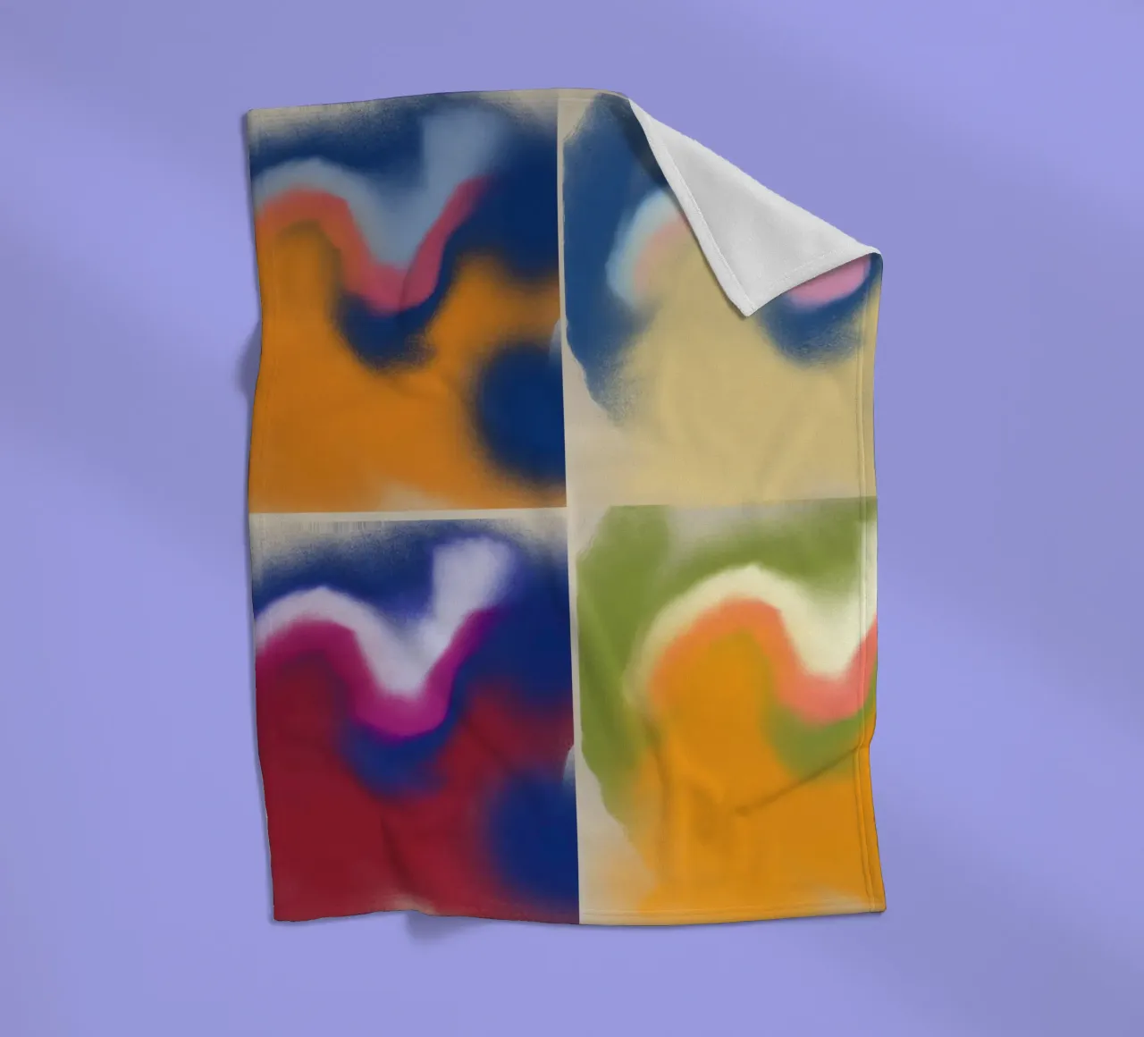 Fluidity square Fleecedecke von Little Dean