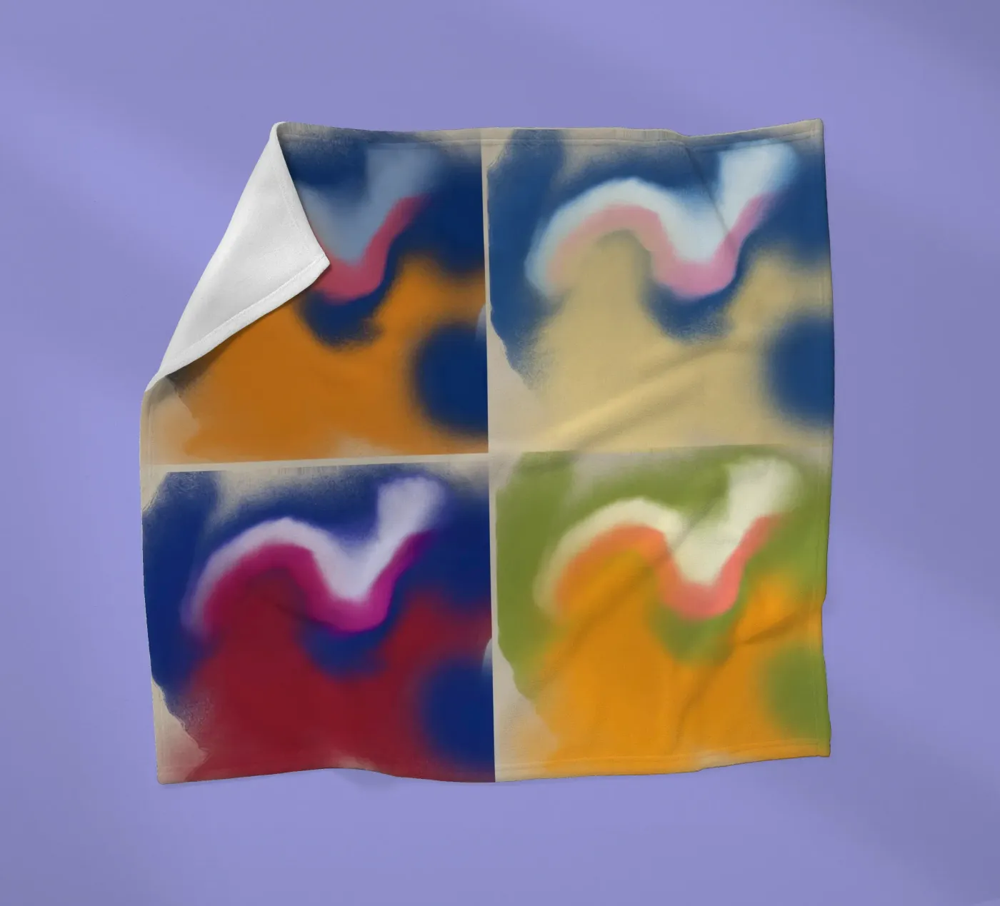 Fluidity square plaid polaire de Little Dean