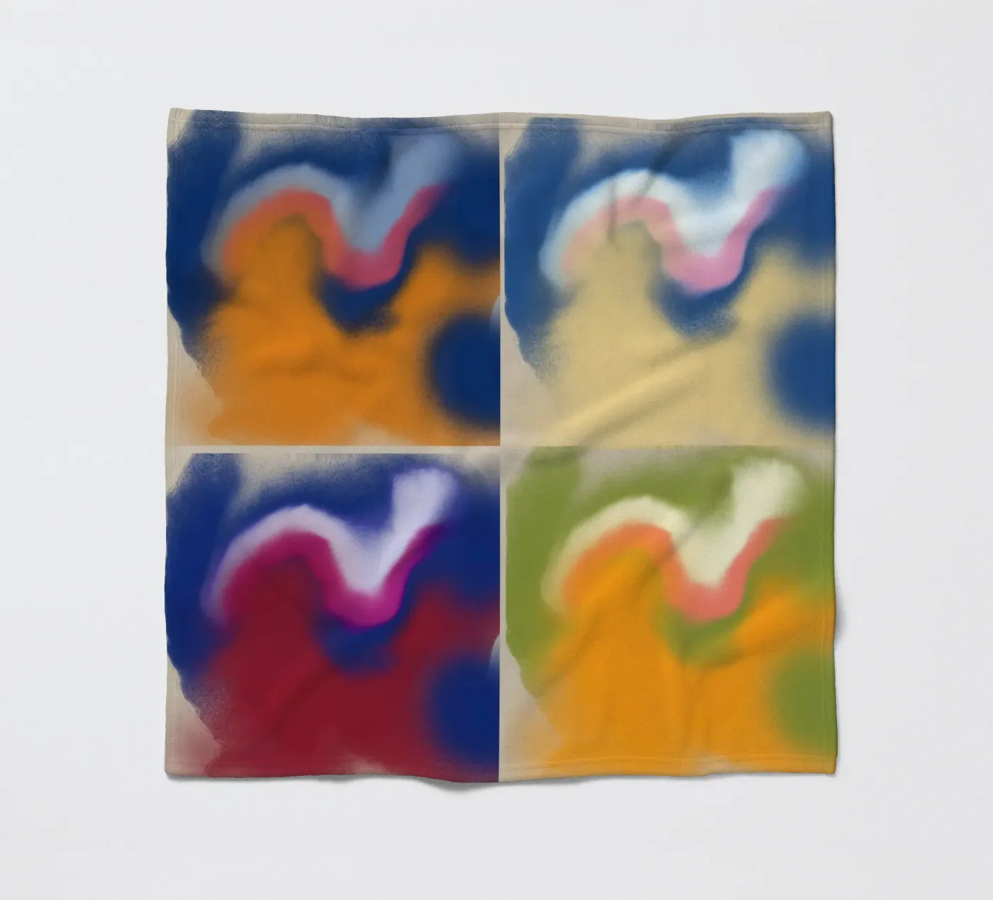 Fluidity square plaid polaire de Little Dean