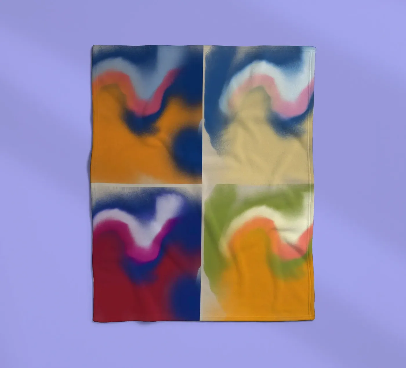 Fluidity square plaid polaire de Little Dean