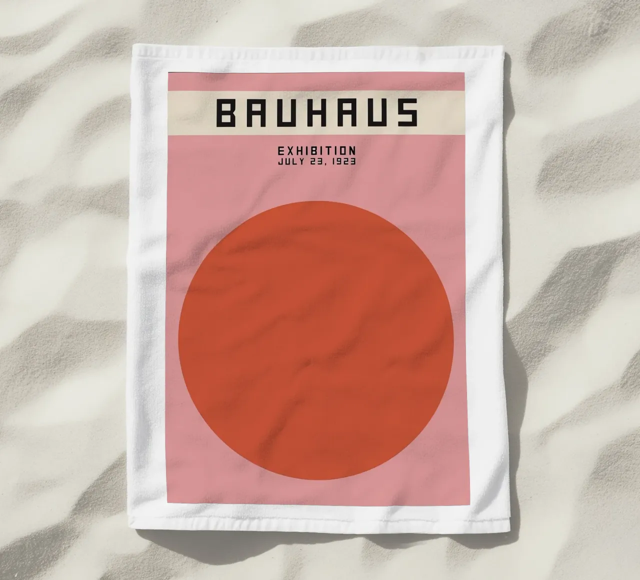 Bauhaus 1923 beach towel by Narciso