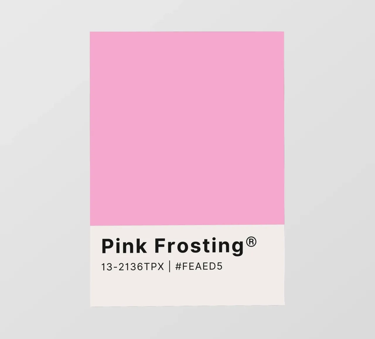 Pink Frosting Pantone Color Code Minimalist Print pvc cover by homdeco