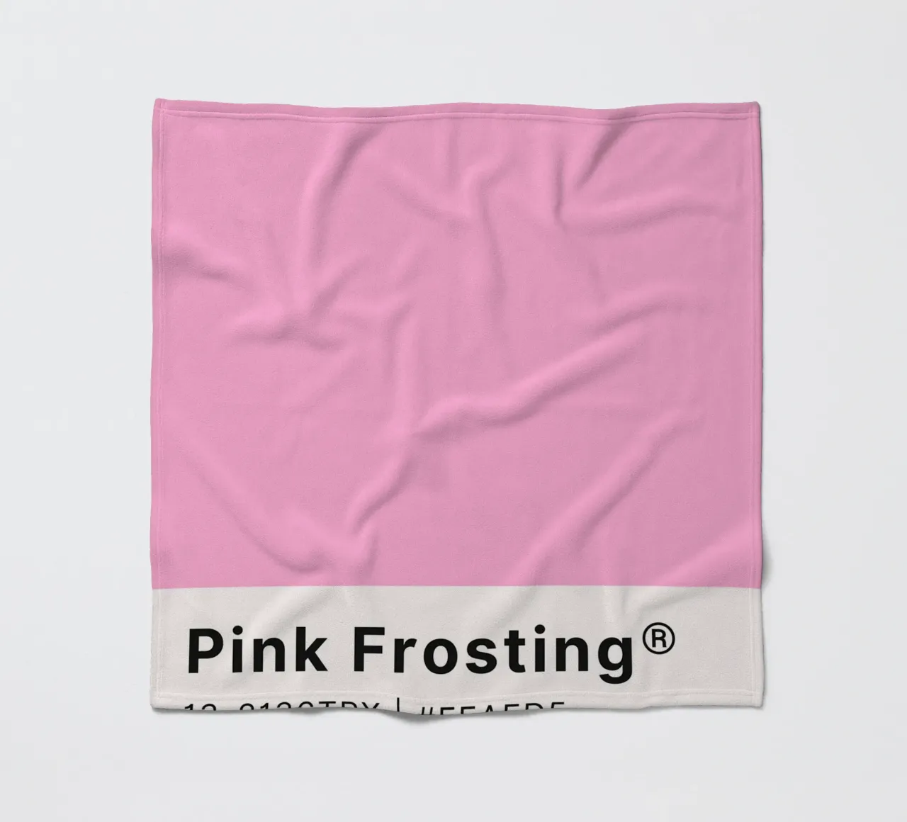 Pink Frosting Pantone Color Code Minimalist Print fleece blanket by homdeco