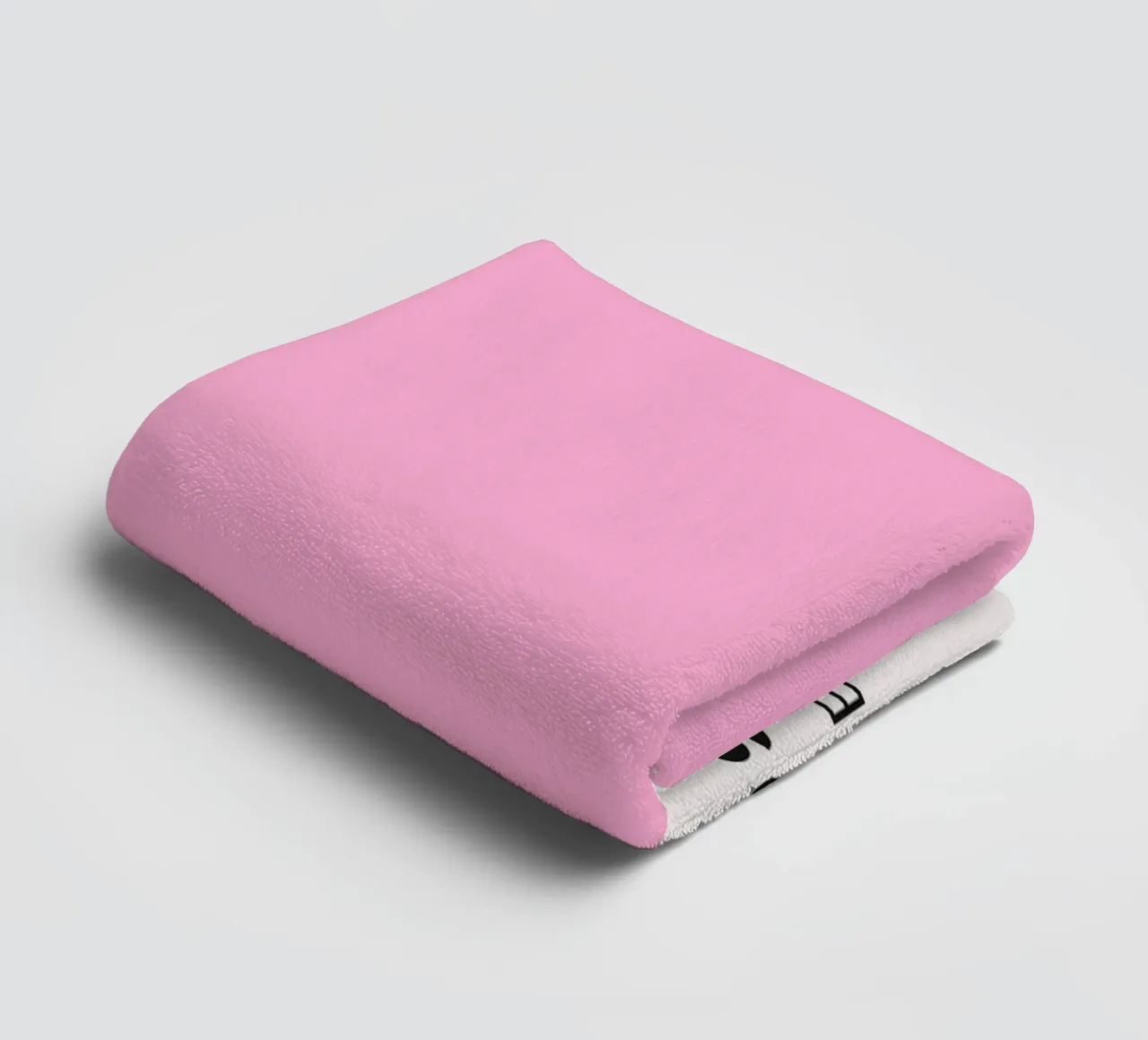 Pink Frosting Pantone Color Code Minimalist Print towel by homdeco