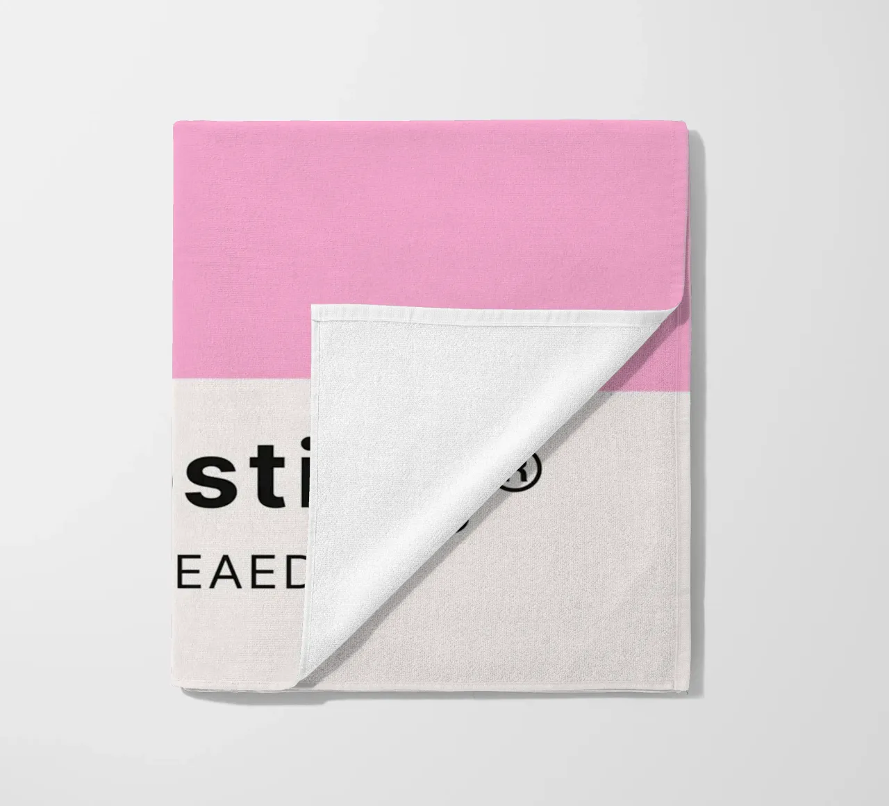 Pink Frosting Pantone Color Code Minimalist Print beach towel by homdeco