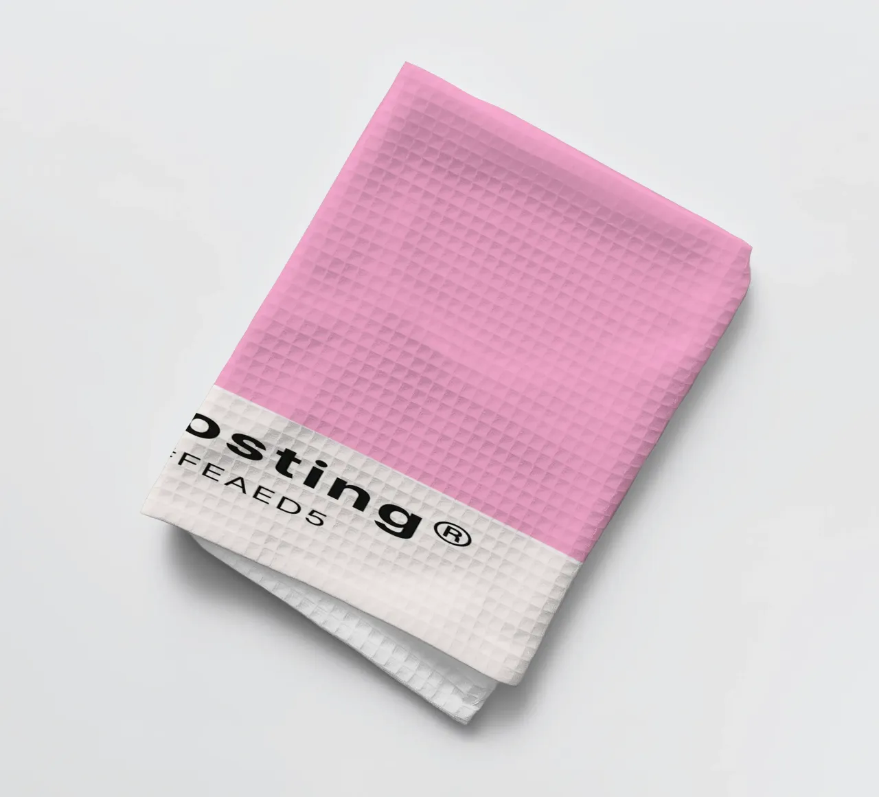 Pink Frosting Pantone Color Code Minimalist Print torchon de homdeco