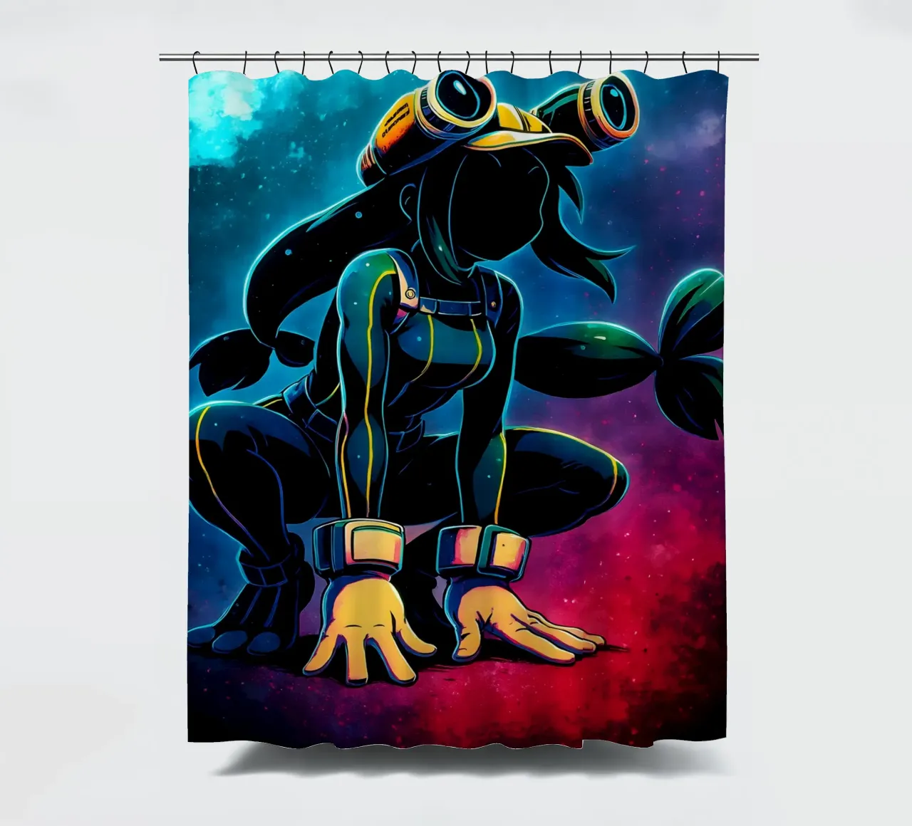 Soul Of my hero academia Asui Tsuyu tenda da doccia da DGSoulheroes