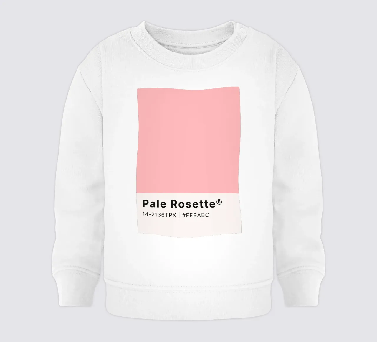Pale Rosette Pantone Color Code Minimalist Print baby sweatshirt by homdeco