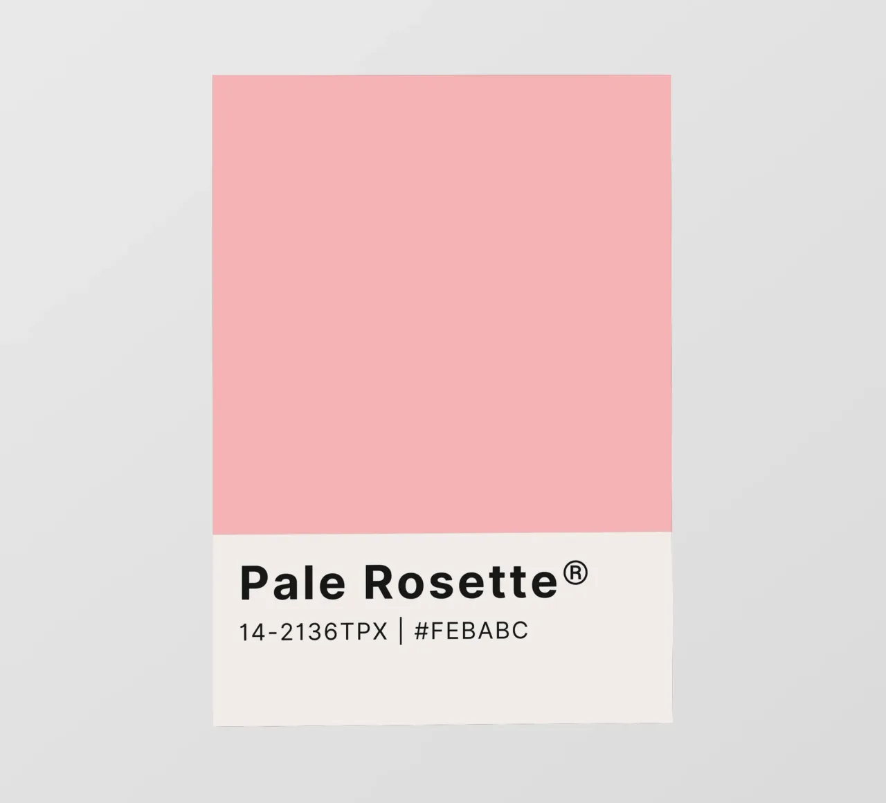 Pale Rosette Pantone Color Code Minimalist Print pvc cover by homdeco