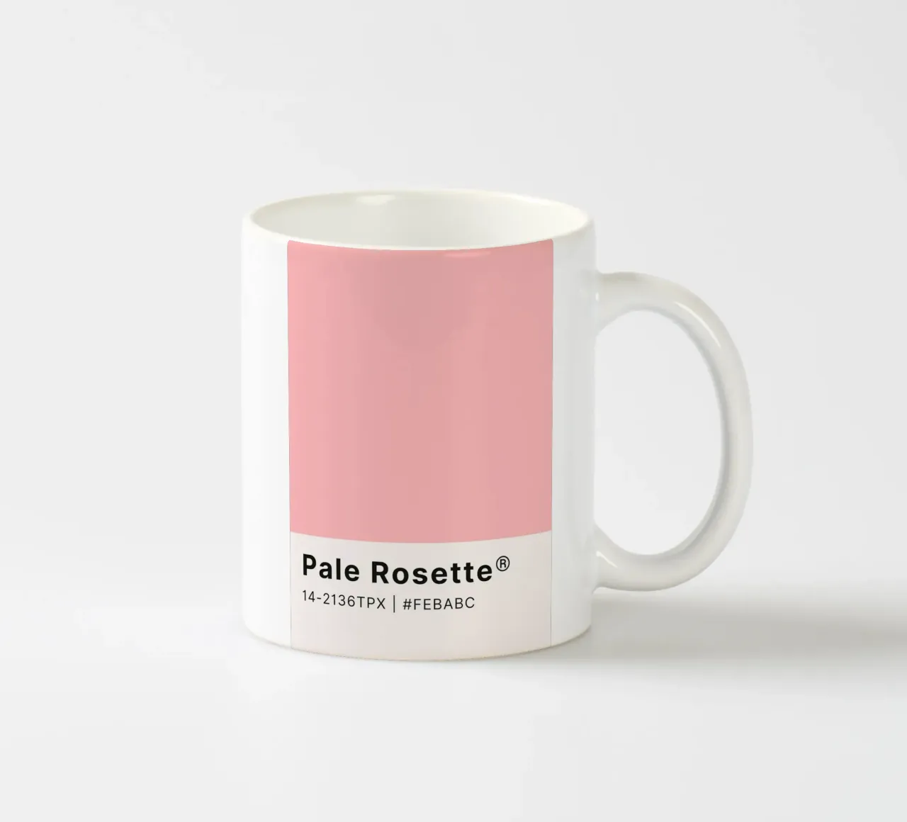Lichtrozet Pantone Kleurencode Minimalistische Print keramische mok van homdeco