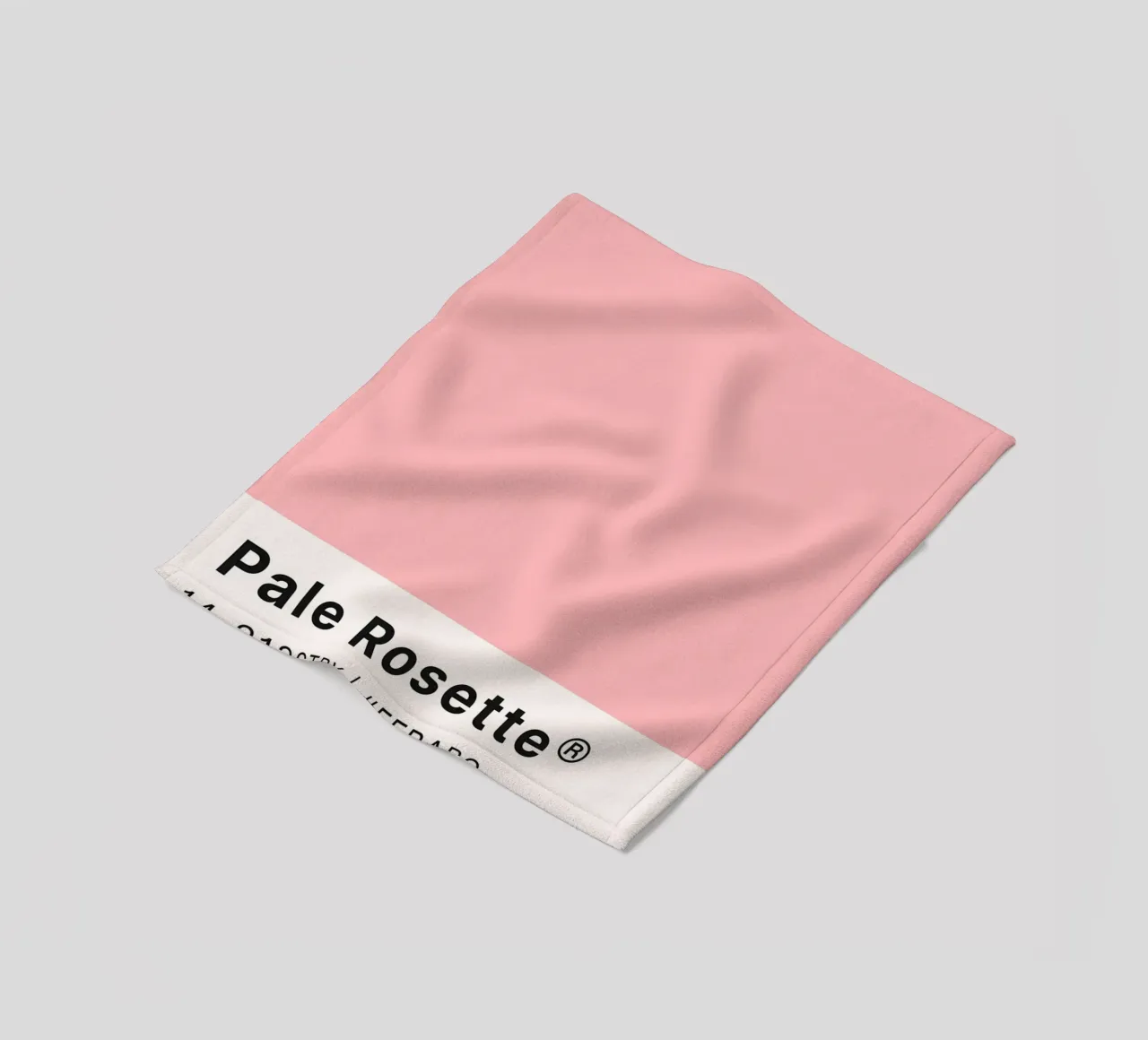 Pale Rosette Pantone Color Code Minimalist Print fleece blanket by homdeco