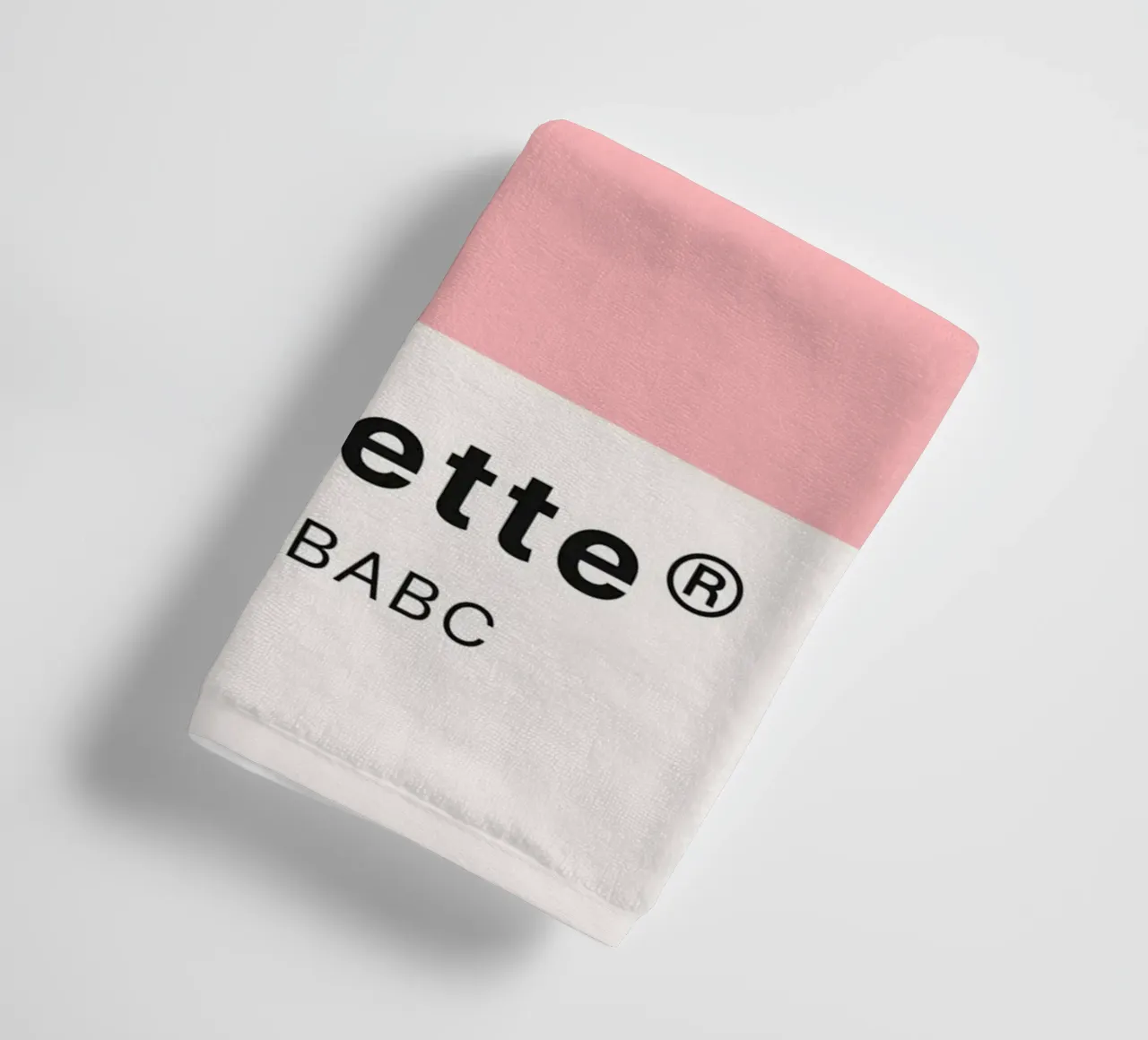 Pale Rosette Pantone Color Code Minimalist Print towel by homdeco