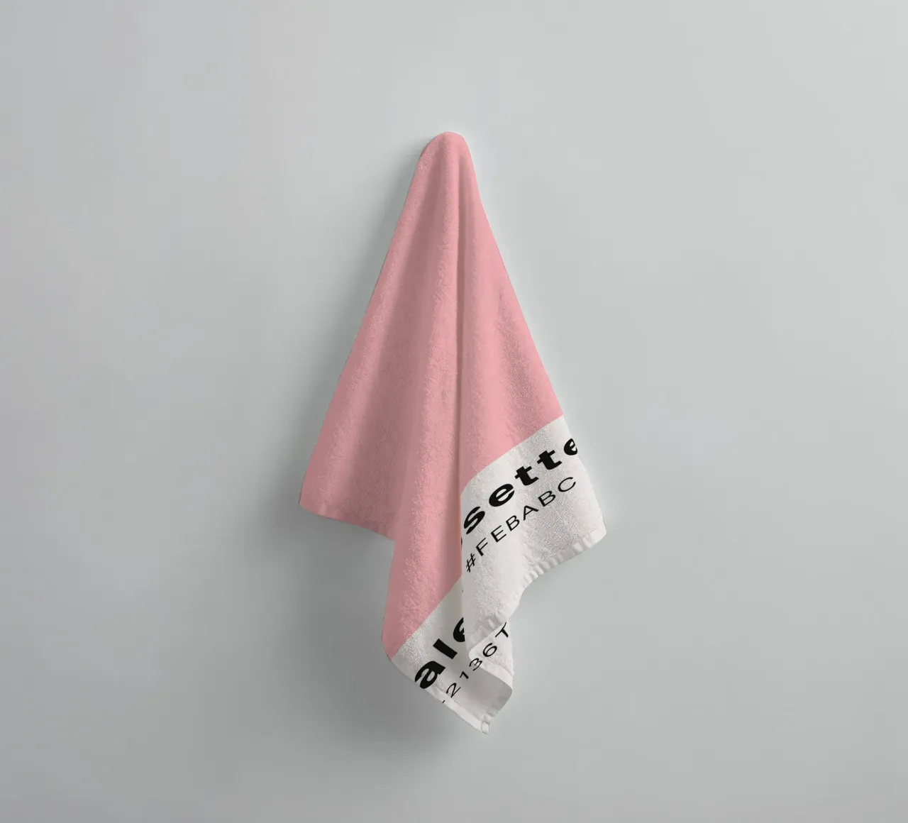 Pale Rosette Pantone Color Code Minimalist Print towel by homdeco
