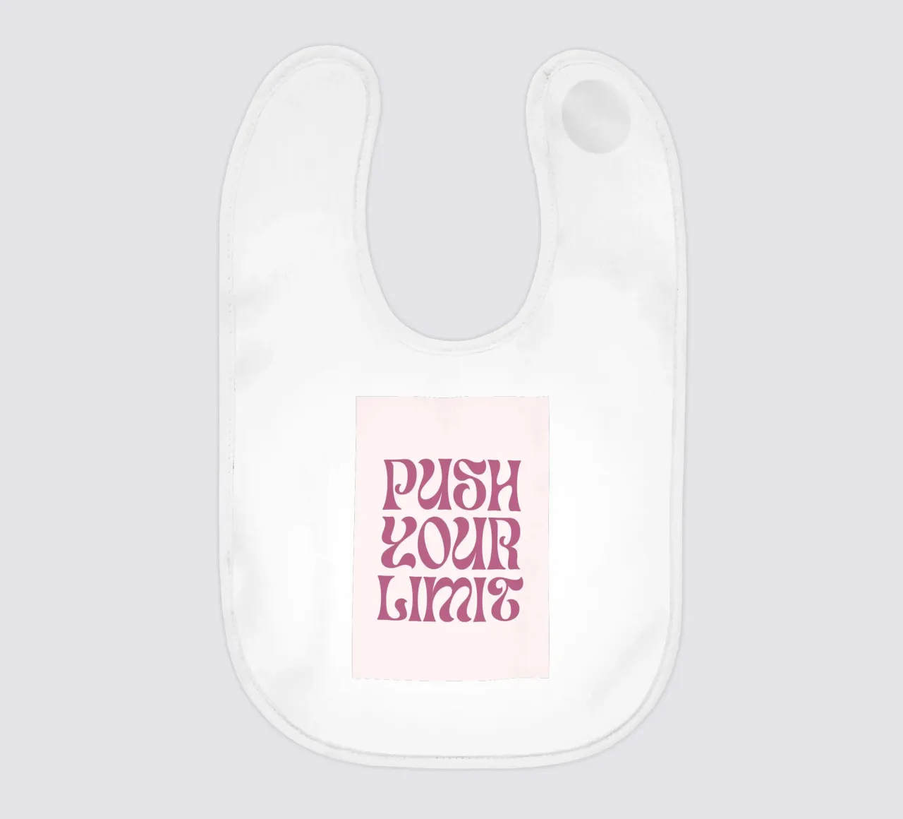 "Push Your Limit" Groovy Motivations-Kunstdruck Babylätzchen von homdeco