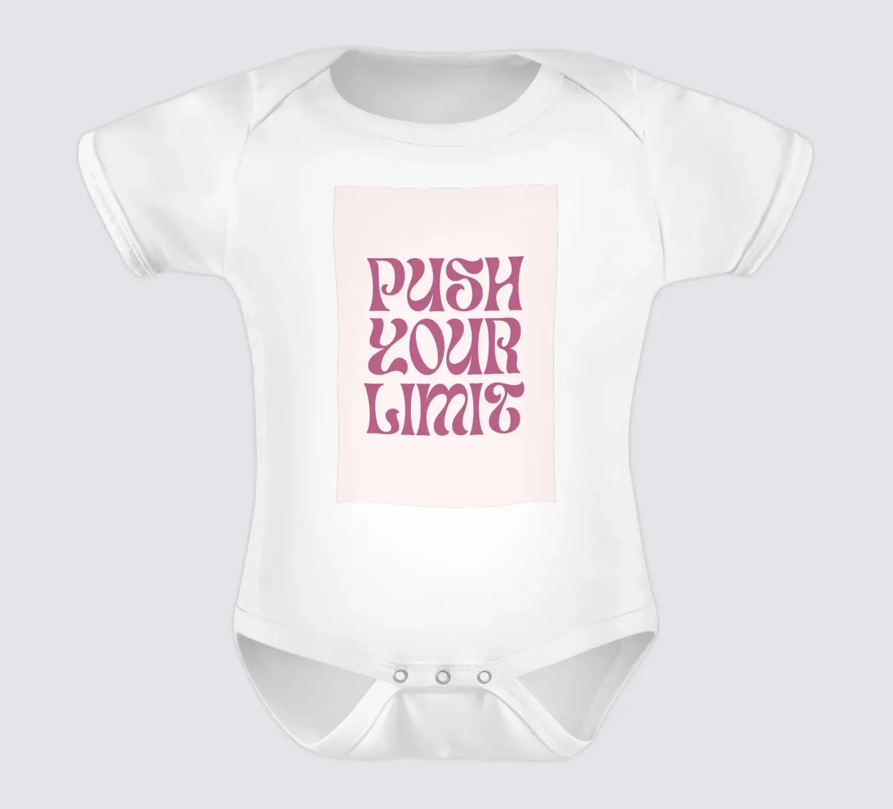 Impression d'art motivationnel "Push Your Limit" Groovy body bébé de homdeco