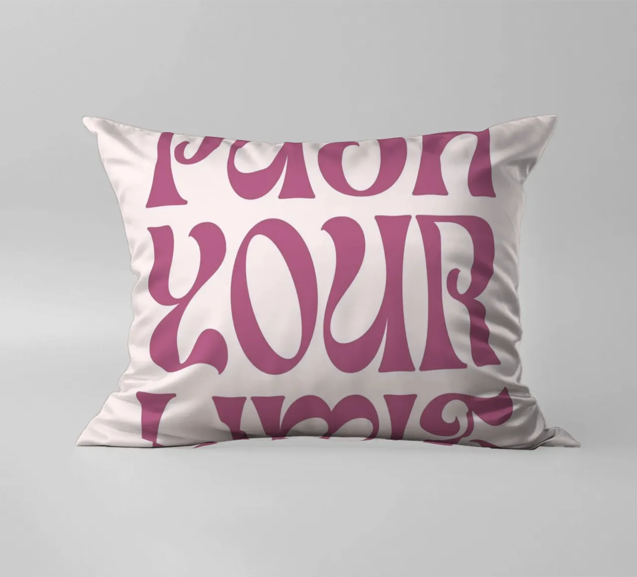 Impression d'art motivationnel "Push Your Limit" Groovy coussin de homdeco