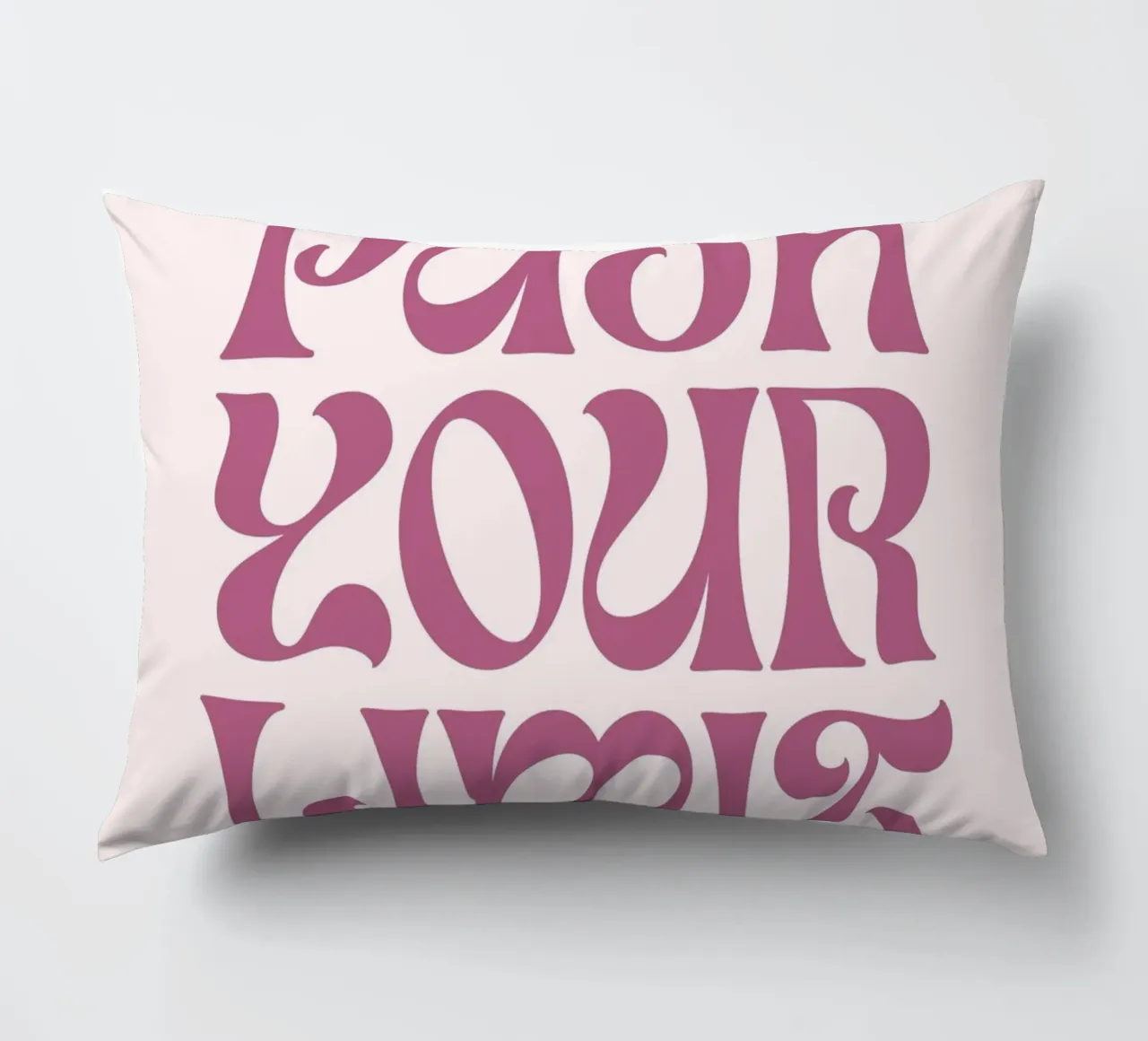 Impression d'art motivationnel "Push Your Limit" Groovy coussin de homdeco