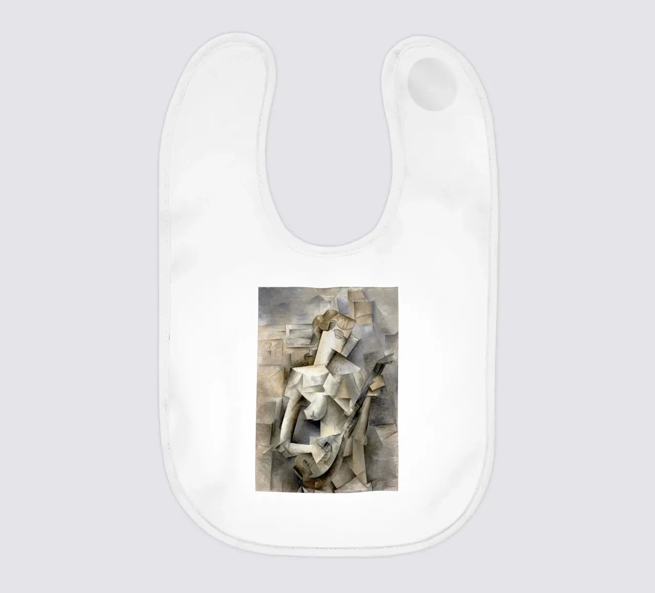Mädchen mit einer Mandoline Babylätzchen von Susanprint